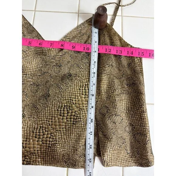 Vintage Victoria's Secret 100% Silk Snake Print Cami & Tap Shorts Set M Y2K - Picture 5 of 16